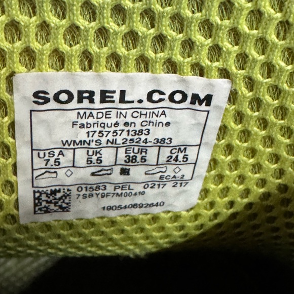 Sorel Joan Rain Wedge Rubber Boots in olive green Womens size 7.5 - Picture 4 of 10